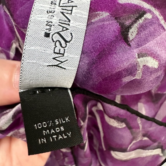 Vintage Yves Saint Laurent 100% silk scarf with original box, tissue and ribbon - Picture 3 of 11